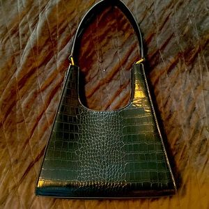 Leather croc purse